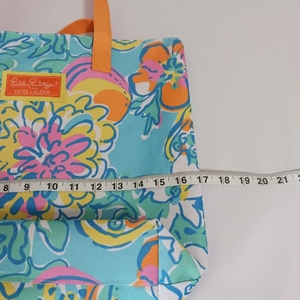 Lilly Pulitzer Estee Lauder Floral Canvas Bag GWP - Picture 5 of 11